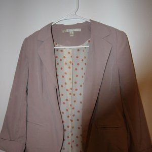 Lauren Conrad Pink Blazer Blouse